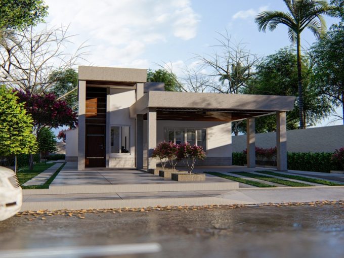 Modern Single Storey House –  Sange Grande – TT$ 1,650,000