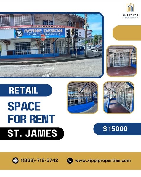 Space for Rent in St. James -$15K Monthly